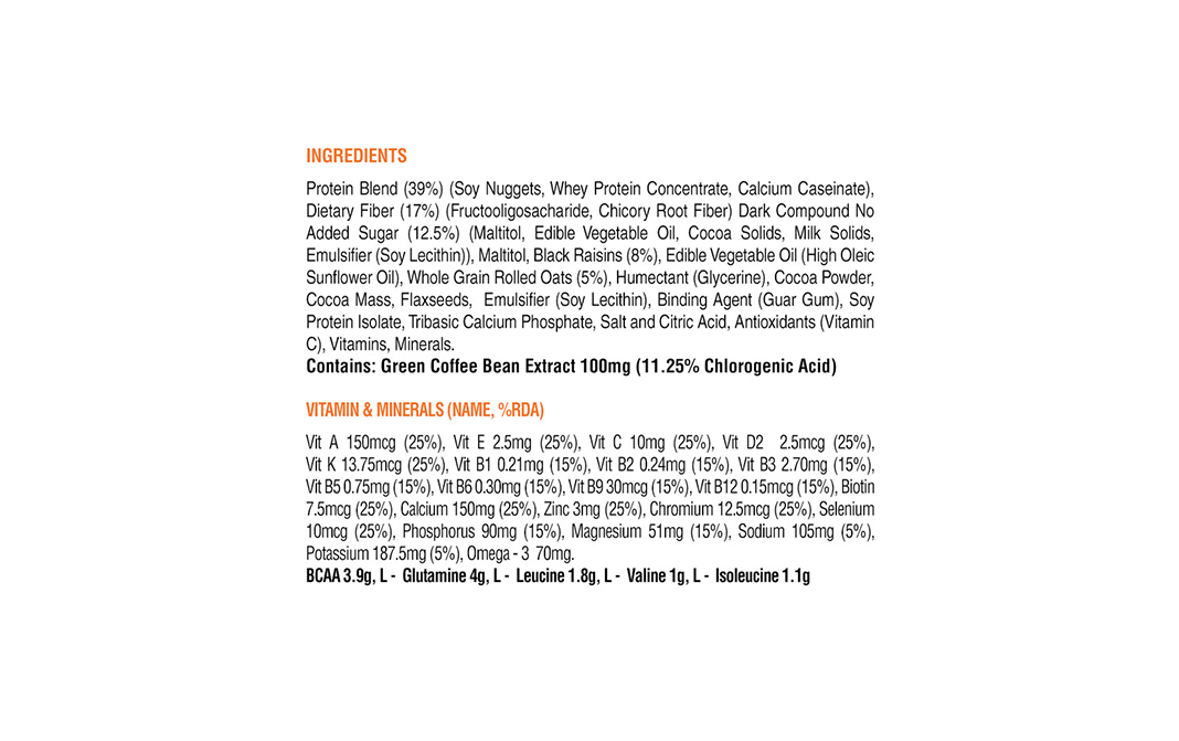 Ritebite Max Protein Active Green Coffee Beans Bar   Pack  70 grams